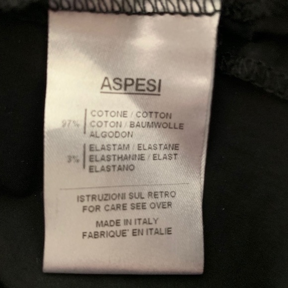 Gio Moretti Italian black cotton slacks - Picture 4 of 4